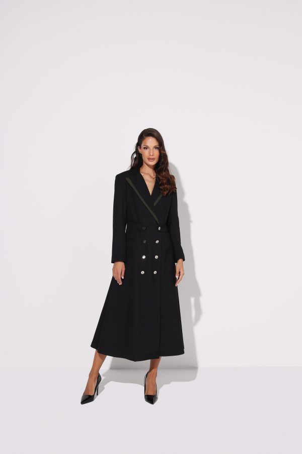 Midi light coat dress